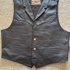 Saguaro leather men’s vest